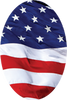 American Flag Oval Insert [OV-1809]