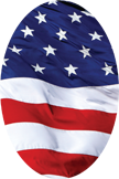 American Flag Oval Insert [OV-1809]
