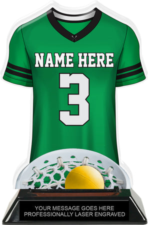Lacrosse Male Jersey Colorix-T Acrylic Trophy- Green [TACR7-JSY-LC-GRN-M-Q]