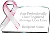 Pink Awareness Ribbon Acrylic Award [ARBRIB-PNK]