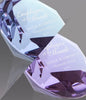 Amethyst Crystal Diamond Paperweight - 3.15 inch [CTDIA-SM-VPSB-X]