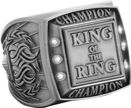 Championship Ring with Activity Insert- Wrestling Silver [RGSJ-S-CHMP-WS]