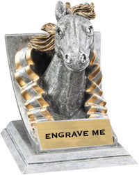 Mustang Mascot with Attitude - 4" Resin Trophy [MWA-106]