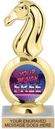 Chess Knight Custom Insert Trophy [TXi-P57]