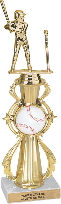 Baseball Sport Color Riser Trophy [TCSR-BS]