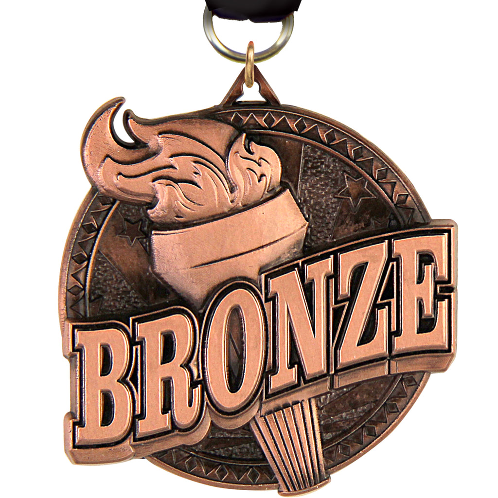 2" Bronze Ultra-Impact 3-D Medal [MDTD2-BZ]