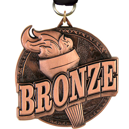 2" Bronze Ultra-Impact 3-D Medal [MDTD2-BZ]