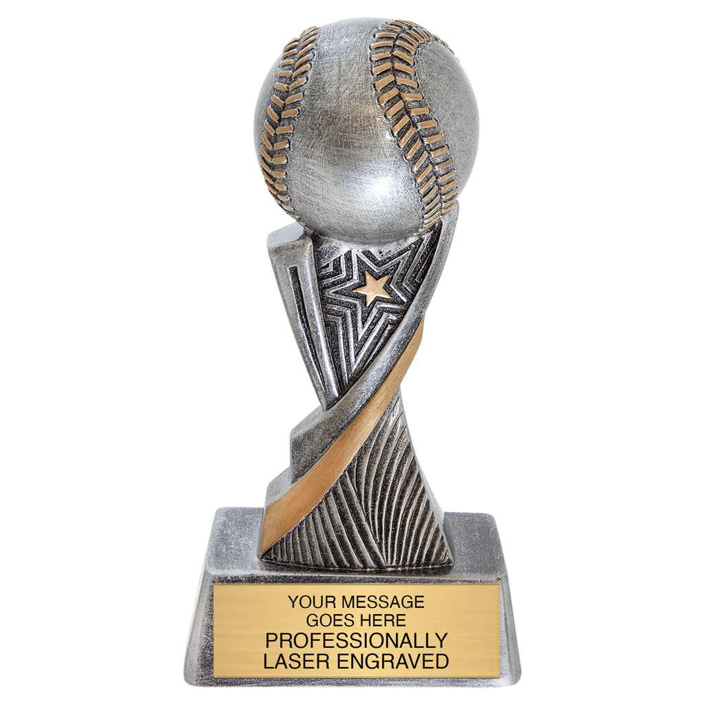 Baseball Aspire Resin Trophy - 6 inch [RJASP6-BS]