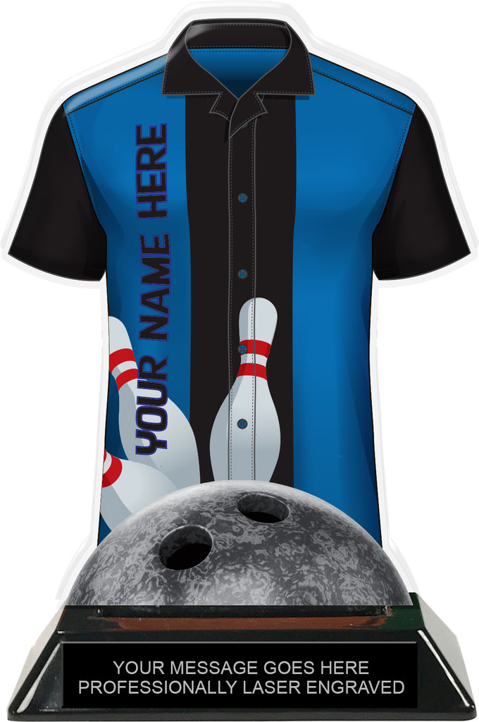 Bowling Shirt Colorix-T Acrylic Trophy- Blue [TACR7-JSY-BW-BLU-Q]