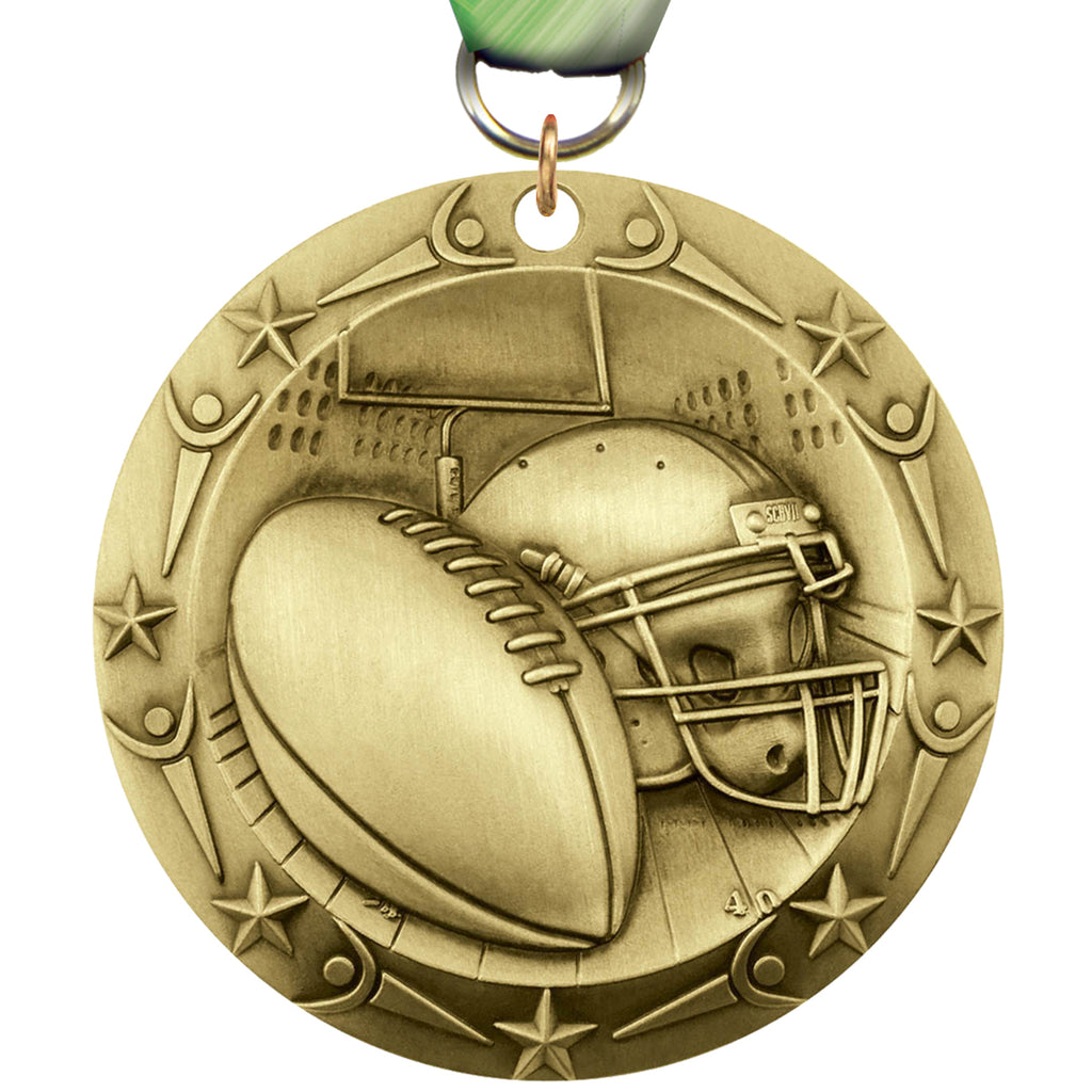 3" Football World Class Medal [MSWC3-FB]