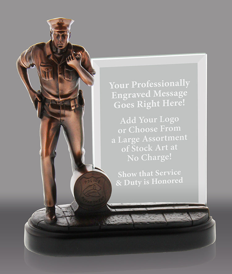 Police Resin with Engravable Jade Crystal [RMCP153]