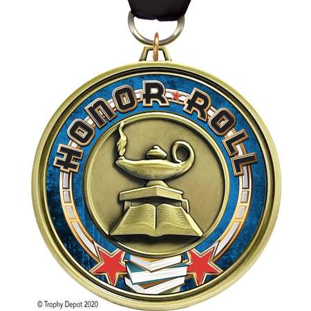 3" Eclipse Insert Medal - Honor Roll - TD Exclusive![MEL1-HR]