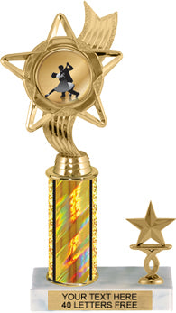 Banner Star Insert Trophy with 1 Trim [T1T12i-J27]