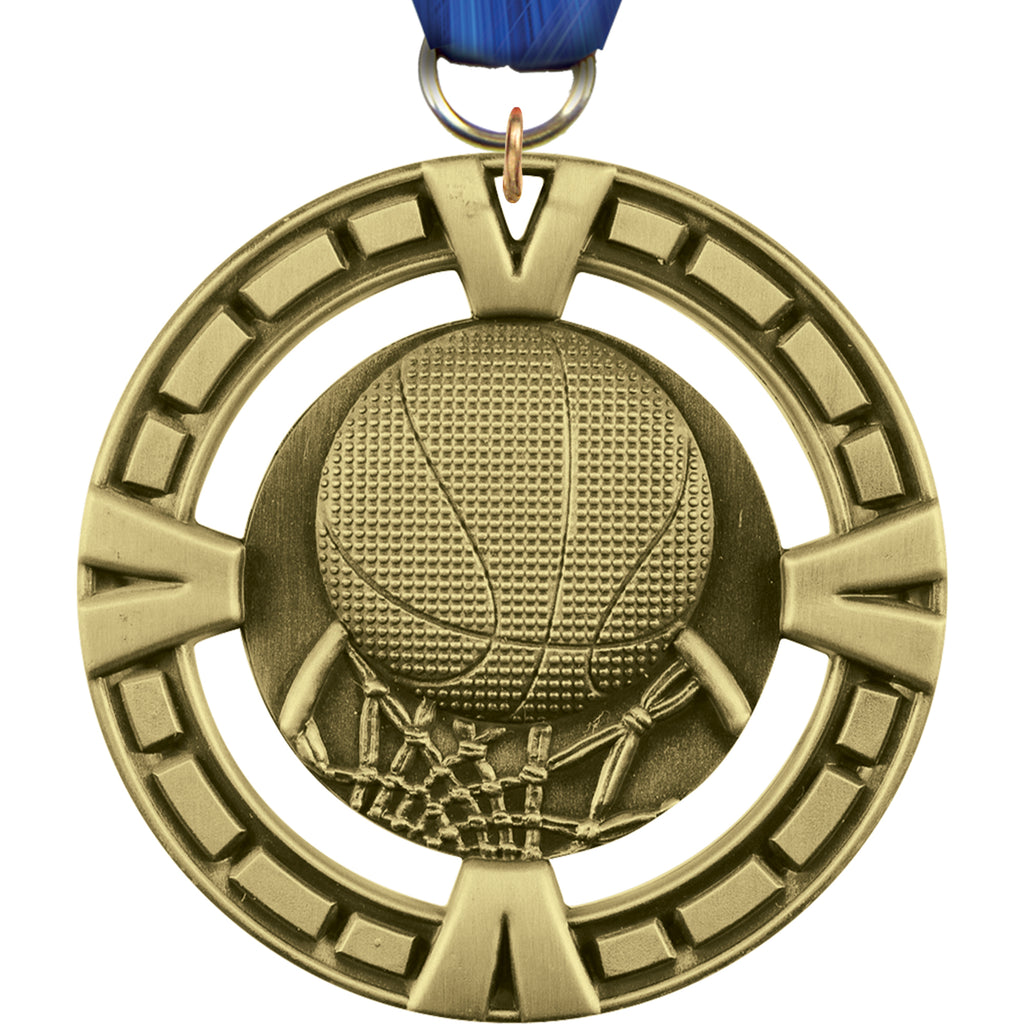 2.5" Basketball Victory Medal [M4V25-BK]