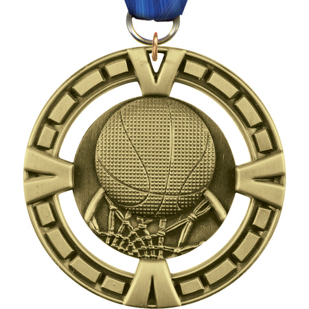2.5" Basketball Victory Medal [M4V25-BK]