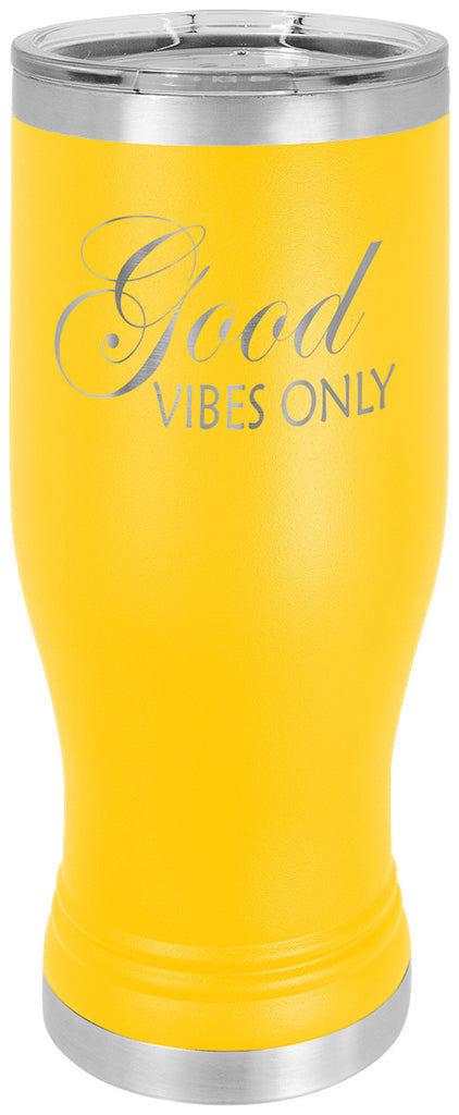 20 oz. Polar Camel Pilsner w/ Lid - Yellow [PCJ9-86]