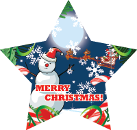 Christmas: Snowman Star Insert [ST-4045]