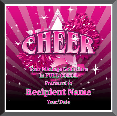 Cheer Square Graphix Plaques