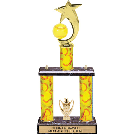 Center Column Two-Post Trophy - 17 inch [T2P17]