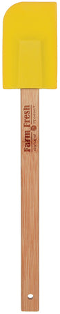 Silicone Spatula with Bamboo Handles- Yellow [SPTJ11-YLW]