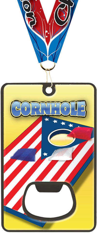 Bottle Opener with Magnetic Back- Cornhole [MCAROP-CRNHL-1006]