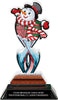Ugly Sweater Contest Tribal Flames Acrylic Trophy - 8.5 inch [TACR85-TF-UGSWT-Q]