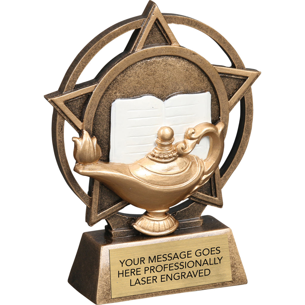 Lamp of Knowledge Orbit - 4.5" Resin Sculpture Trophy [RPORB-KN]