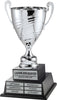 Silver Italian Perpetual Trophy Cup on Twin Tier Solid Wood Base 20