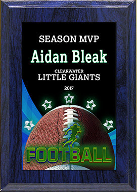 Football ColorPlate Plaques