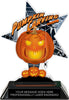 Pumpkin Carving Halloween Star Colorix Acrylic Trophy- 7 inch [TACR7-STR-HLWN-PMP-Q]