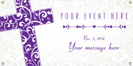 Occasion Vinyl Banner- Cross [VB-OCC-CRS]