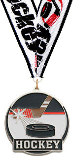 Hockey Enameled Medal [M2EP-HK-S]