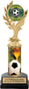 Color Insert Trophy w/ Column on Marble Tone Base [THSi12-C51]