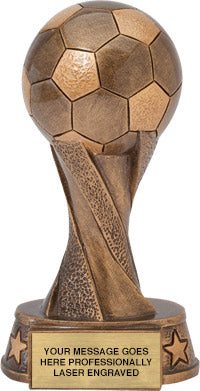 Soccer Spiral Resin Trophy [RSCSPRL-7]