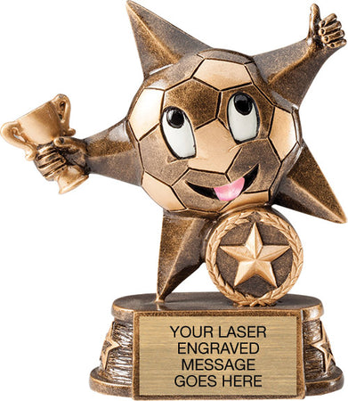 Soccer Lil Star Resin Trophy [RMSTRB-SC]