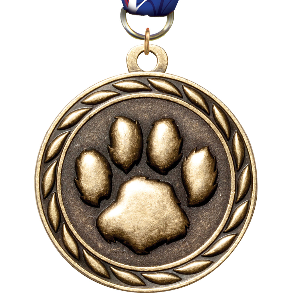 2" Paw Scholastic Medal [MM3KN2-PAW]