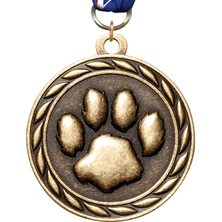 2" Paw Scholastic Medal [MM3KN2-PAW]