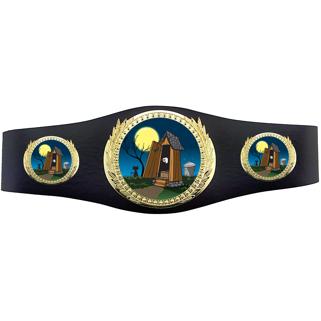 Losers 40 inch Youth Triple Art Champion Award Belt - Outhouse [C3SAB3-LSR-OUT]