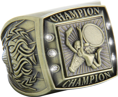 Championship Ring with Activity Insert- Cheer Gold [RGSJ-G-CHMP-CH]