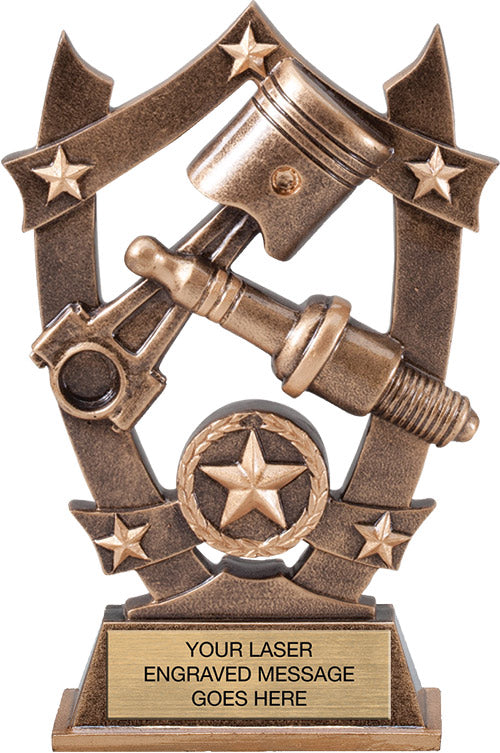 Spark Plug Arch Resin Trophy - 6.25"  [RMARC6-AUTO]