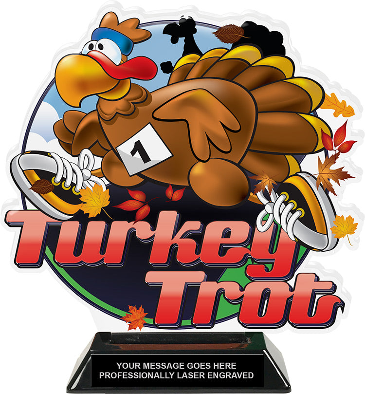 Turkey Trot Colorix-T Acrylic Cut Out -8.25 Inches [TACR8-TRKTRT-Q]