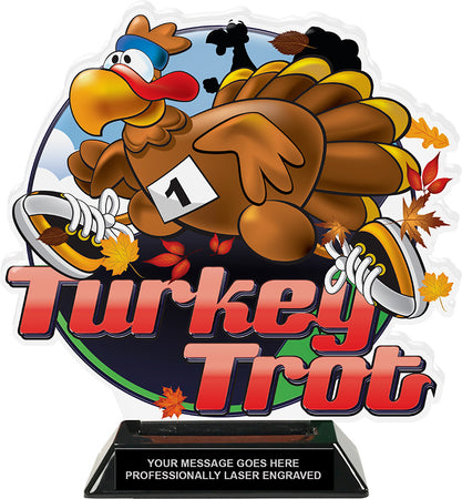 Turkey Trot Colorix-T Acrylic Cut Out -8.25 Inches [TACR8-TRKTRT-Q]