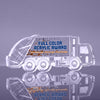 1 inch Thick Garbage Sanitation Truck Acrylic Award - 8 inch Color [A1GT8-FC-Q]