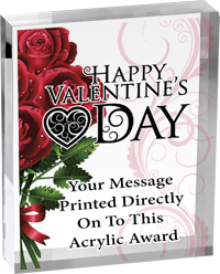Valentine's Day Vibrix Acrylic Award [ACB46V-VDAY]