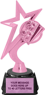 Cheer Pink Star Trophy [TGS7-PNK-CH]