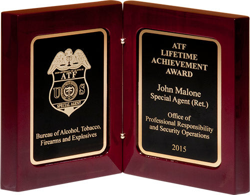 High Gloss Rosewood Stained Book Award [PTBK-5]