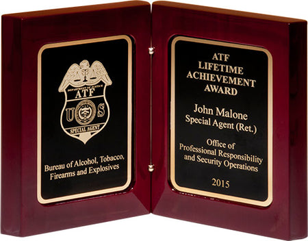 High Gloss Rosewood Stained Book Award [PTBK-5]