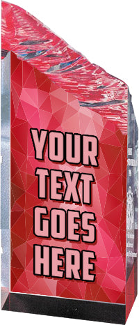 Custom Red Glacier Tower Acrylics