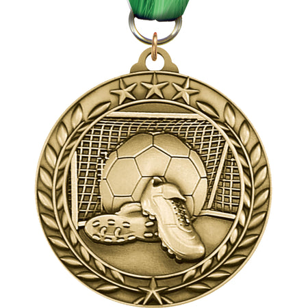 Soccer 1.75 inch Dimensional Medal [MSW1-SC]