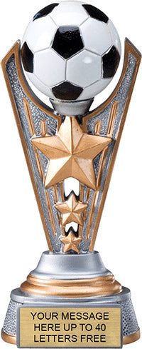 Soccer Triple-Star Victory Resin Trophy [RMV6-SC]